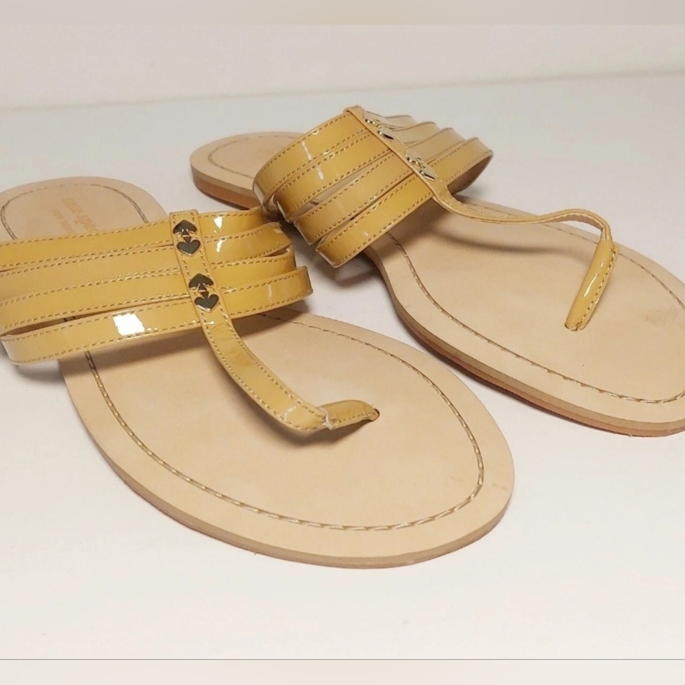 NEW Kate Spade New York Carol Leather Thong Sandal Size 10 - Picture 3 of 9